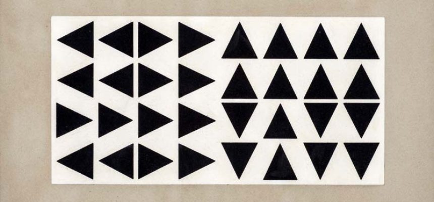 Helio Oiticica. Metaesquema 227. Guache sobre cartão. 1958