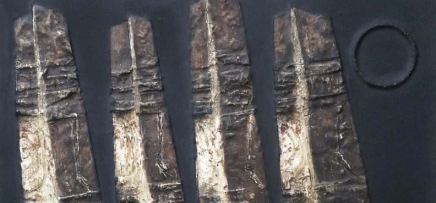 Kazuo Wakabayashi Abstração Preta, OST, 39 x 46 cm