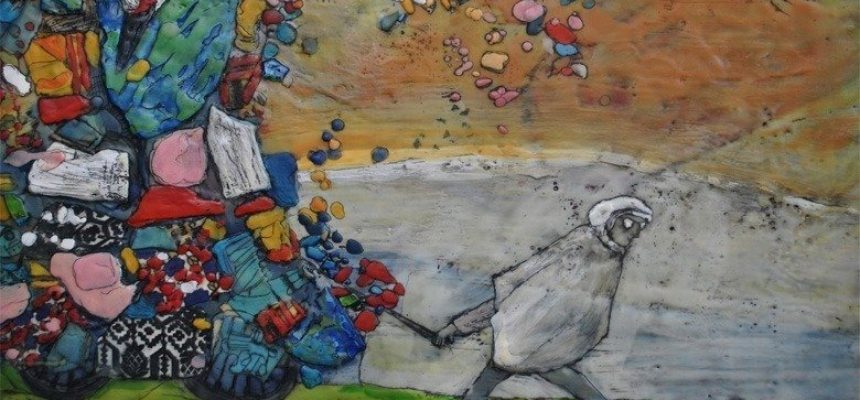 “Rain Lady”, de Hélène Farrar. Detalhe