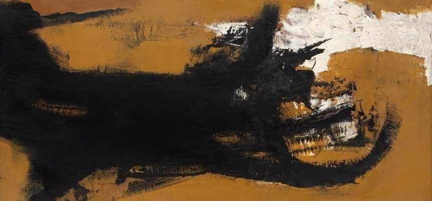 Manabu Mabe. Óleo-sobre placa, 50 x 61 cm -