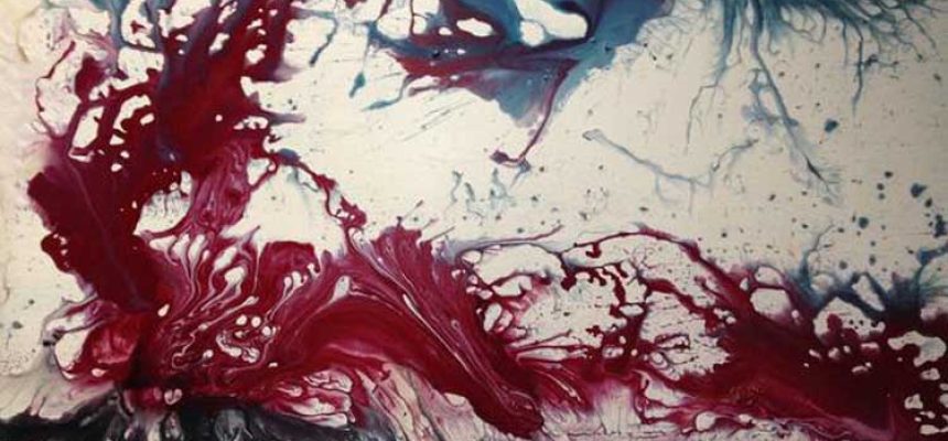 Ruth Irvine, Spring Fury (detalhe), óleo sobre tela.